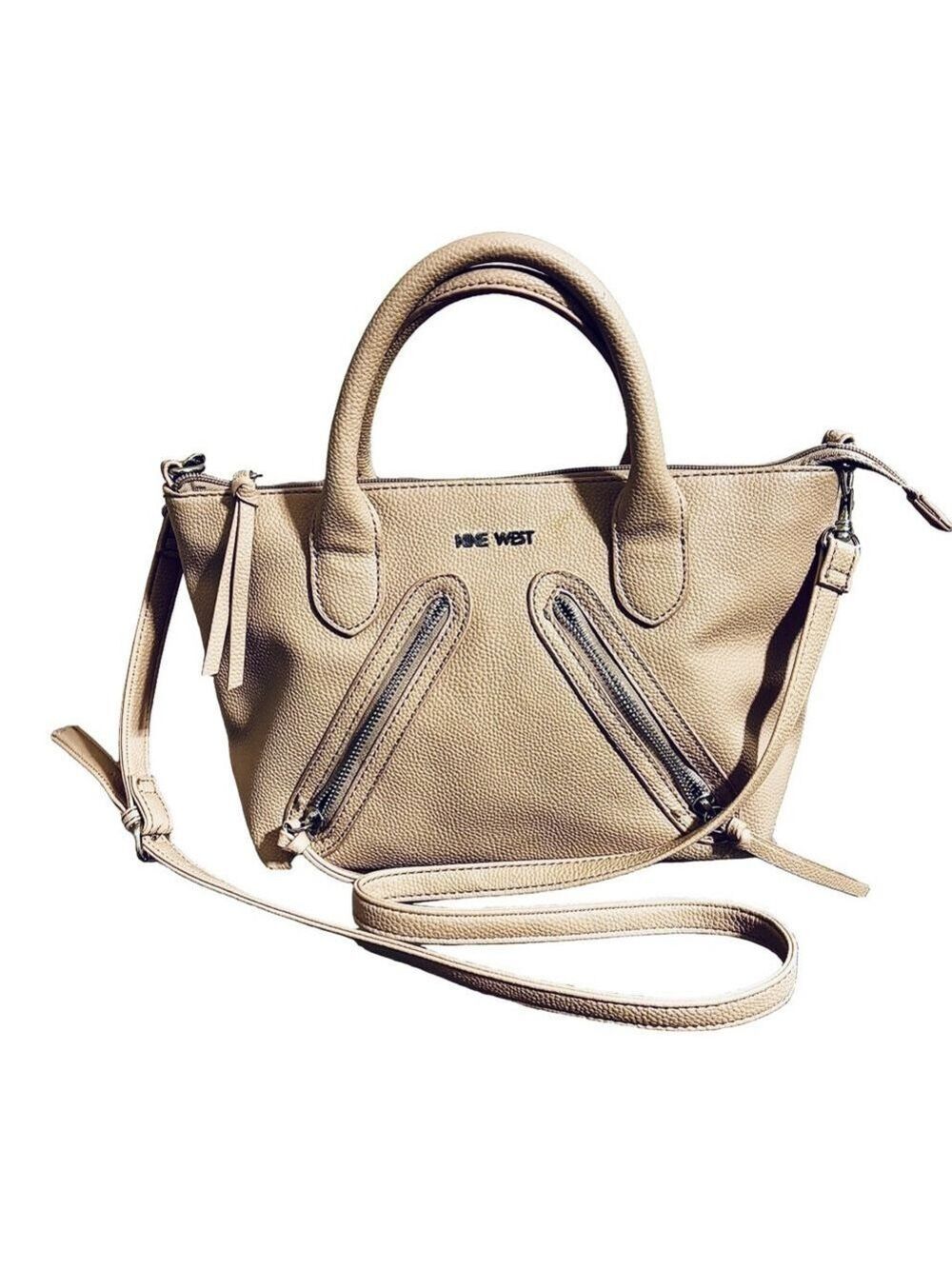 Nine West Tan Beige Crossbody Purse Handbag - Picture 2 of 16